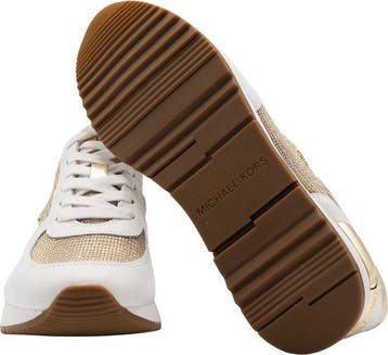 Michael Kors Maat 39  Allie Trainer Dames Sneaker White/Gold, Verzenden, Nieuw