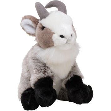 Nature Planet geiten knuffel - grijs - pluche - 18 cm, Verzenden, Nieuw