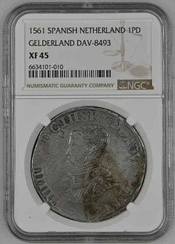 Provincie Gelderland Philipsdaalder 1561 Nijmegen NGC XF45, Verzenden, Munten