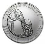 Zambia Olifant 1 oz 2001, Verzenden, Losse munt, Zilver