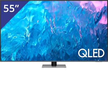 Samsung 55 inch/140 cm QLED TV, QLED, Refurbished, 100 Hz, Samsung
