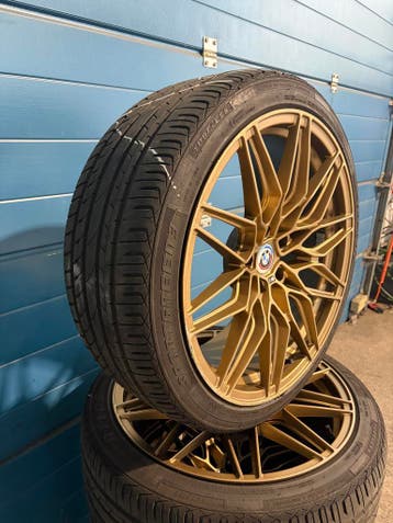 BMW 3 Serie G20 / G21 - 19 inch Gouden Breedset Zomer, Gebruikt, Banden en Velgen, Personenwagen, Ophalen