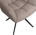 WOOOD Vinny Draaistoel met Armleuningen - Bouclé Stof, Huis en Inrichting, Overige Huis en Inrichting, Verzenden, Nieuw