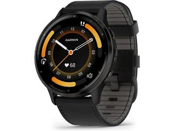 Garmin Venu 3 45 mm grijs van roestvrij staal met zwart, Verzenden, Zo goed als nieuw, Garmin