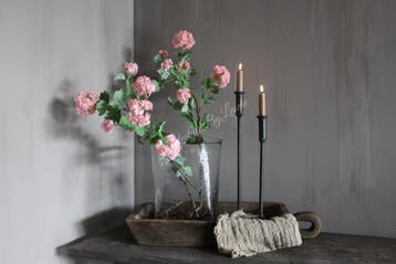 Zijden grote Hortensia Snowball tak Pink, Ophalen of Verzenden, Nieuw