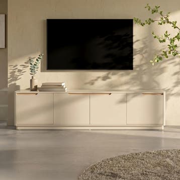 *WOONWINKEL* Mat Tv-meubel Grijsbeige, Verzenden, Nieuw