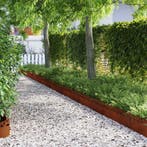 vidaXL Gazonranden 30 pcs Roestig 103 x 0,05 x 22 cm, Tuin en Terras, Overige Tuin en Terras, Verzenden, Nieuw