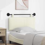 vidaXL Hangend hoofdbord Met LED-verlichting Crèmekleurig, Verzenden, Nieuw, Crème