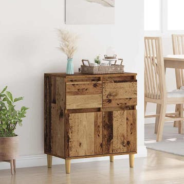 vidaXL Dressoir Oud Hout 60 x 35 x 70 cm Bewerkt hout, Verzenden, Nieuw, Overige houtsoorten, Minder dan 50 cm