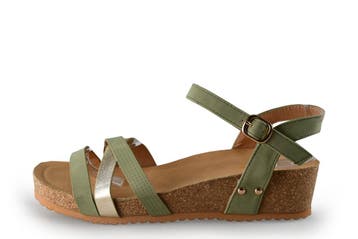 Graceland Sandalen in maat 41 Groen, Kleding | Dames, Verzenden, Sandalen of Muiltjes, Zo goed als nieuw, Graceland