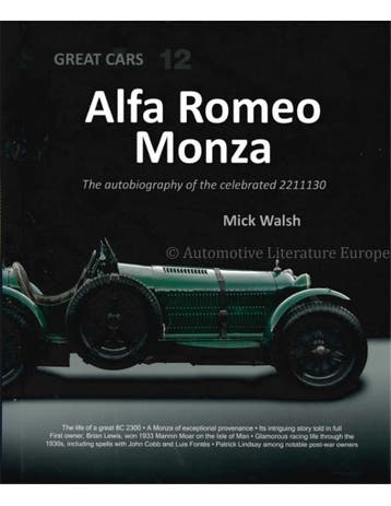 ALFA ROMEO MONZA, THE AUTOBIOGRAPHY OF THE CELEBRATED, Nieuw, Alfa Romeo, Author