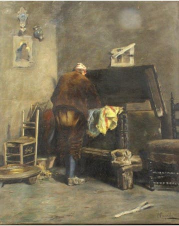 Vincenzo Caprile (1856-1936) - Uomo di schiena