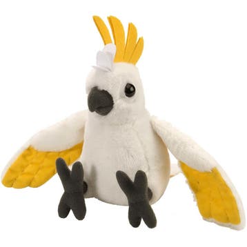 Wild Republic kaketoe knuffel - wit - pluche - 20 cm, Verzenden, Nieuw
