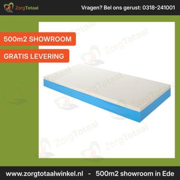 Zorgmatras - Presstige Traagschuim Geprofileerd - SensiDen.., 90 cm, Eenpersoons, Nieuw, Ophalen of Verzenden