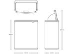 Brabantia Bo Touch Bin - Prullenbak - 60 liter - Matt Black, Verzenden, Zo goed als nieuw