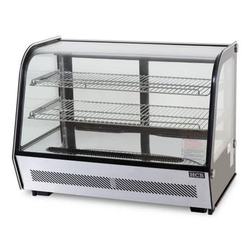 HCB Luxe koelvitrine - 160 liter - 230V - RVS, Verzenden, Nieuw in verpakking, Koelen en Vriezen