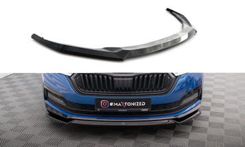 Voorspoiler V.2 Skoda Octavia Sportline Maxton Glans Zwart, Ophalen of Verzenden, Nieuw