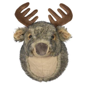 knuffel hert wandkop 30cm, Verzenden, Nieuw