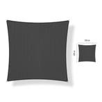Schaduwdoek 3x3 vierkant Carbon grey, Ophalen of Verzenden, Nieuw