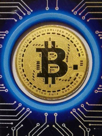 Liberia. 12 Dollars Bitcoin, 1/1000 Oz (Zonder minimumprijs)