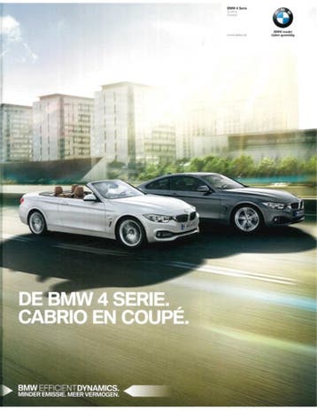 2015 BMW 4 SERIE BROCHURE NEDERLANDS, Nieuw, BMW, Author