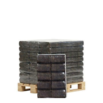 Nachtbriketten halve pallet 49 zakken x 10kg (490kg), Tuin en Terras, Haardhout, Minder dan 3 m³, Ophalen of Verzenden, Overige houtsoorten