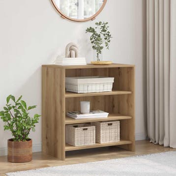 vidaXL Dressoir Bruin 70 x 41 x 75 cm Bewerkt hout, Verzenden, Nieuw, Overige houtsoorten, Minder dan 50 cm