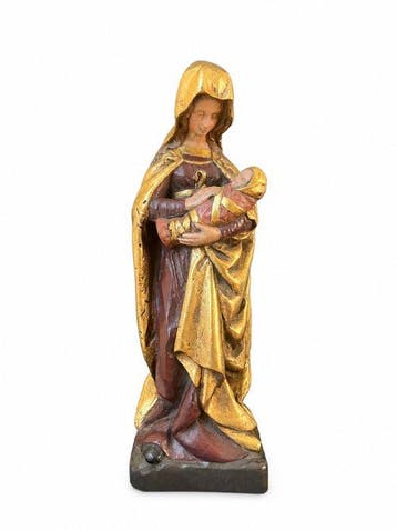 Beeld - Madonna met Kind - 35 cm - Hars - XX secolo