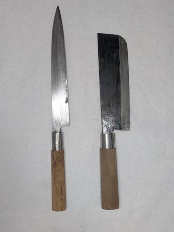 Keukenmes - Staal, Hout - Japan - Traditionele Japanse, Antiek en Kunst