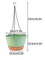 Zelf Watergevende Hangpotten 8/10inch Plastic Binnen/Buiten, Verzenden, Nieuw