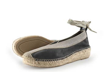 Shabbies Amsterdam Espadrilles in maat 39 Grijs, Shabbies Amsterdam, Verzenden, Zo goed als nieuw, Grijs
