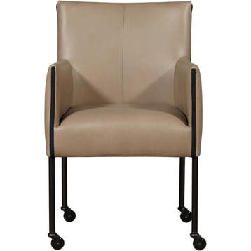 Leren eetkamerstoel More, Huis en Inrichting, Stoelen, Ophalen of Verzenden, Nieuw, Leer, Bohemian, Industrieel, Modern, Scandinavisch