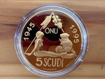 San Marino. 5 Scudi 1995