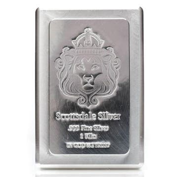1 kilogram - Zilver .999 - 1 Kilo Scottsdale Stacker Fine, Postzegels en Munten