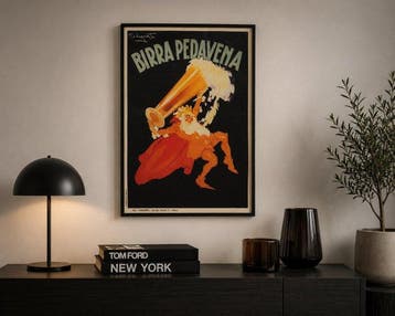 Codognato Plinio - Manifesto Birra Pedavena Pubblicità