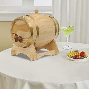 Eikenhouten Wijnvat 3L/5L met Tap & Standaard - Perfect voor, Verzenden, Nieuw