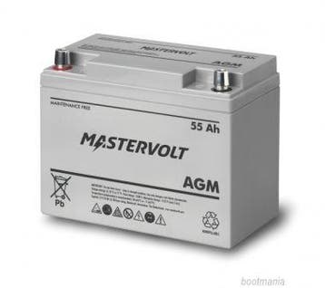 Mastervolt AGM accu 12/55Ah, Verzenden, Nieuw