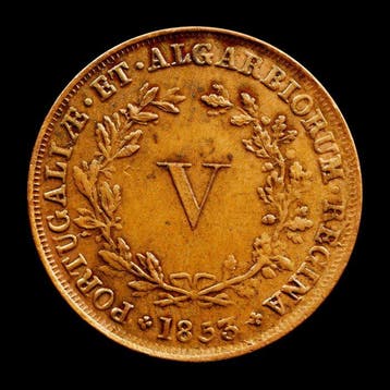 Portugal. D. Maria II (1834-1853). V Reis 1853