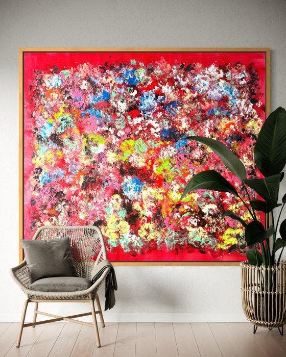 Lina Verano - Gardens of Babylon No.9 - XL, Antiek en Kunst, Kunst | Schilderijen | Modern