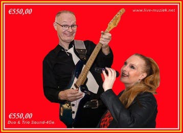 Dansorkest coverband duo-trio Huwelijk, feest of verjaardag, Dj
