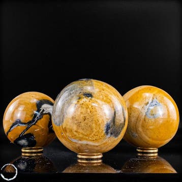 Exclusieve chalcedoon-jaspisbolletjesset uit Madagaskar –