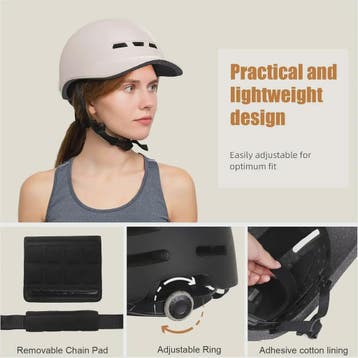 Fietshelm Baseball Cap Stijl - Lichtgewicht & Verstelbaar vo, Fietsen en Brommers, Fietsaccessoires | Fietshelmen, Verzenden, Nieuw