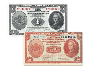 Nederlands Indië  - Gouvernementsbiljetten serie 1943 ZF, Verzenden