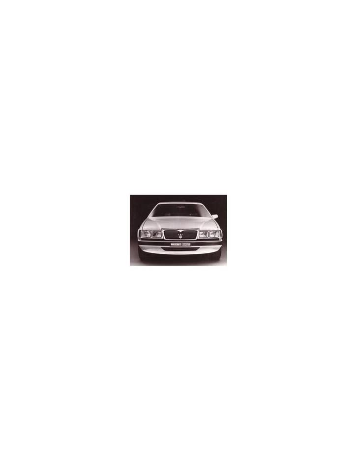 1988 MASERATI 228 PERSFOTO, Boeken, Auto's | Folders en Tijdschriften