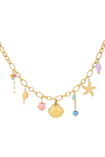 Goudlief Ketting party at sea (Hangerkettingen, Kettingen), Verzenden, Nieuw, Zilver, Overige materialen
