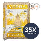 VERBA PREMIUM - Houtpellets - ENplus A1 - 35 zakken - 525, Tuin en Terras, Haardhout, Ophalen of Verzenden