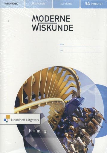 9789001885106 Moderne Wiskunde vmbo-gt 3a+b werkboek, Verzenden, Zo goed als nieuw