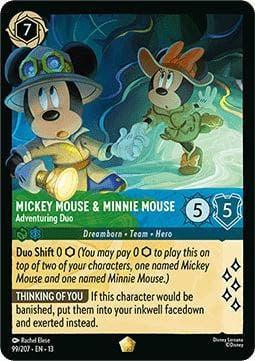 Lorcana TCG - Mickey Mouse & Minnie Mouse - Adventuring D..., Verzenden, Zo goed als nieuw