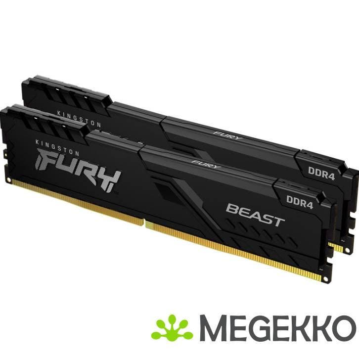 Kingston DDR4 FURY Beast 2x16GB 3200, Computers en Software, RAM geheugen, Nieuw, Verzenden