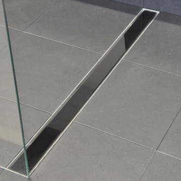 Wiesbaden Glasrooster voor Douchegoot - 100x7cm - Glanzend, Doe-het-zelf en Verbouw, Ophalen of Verzenden, Nieuw, Rvs